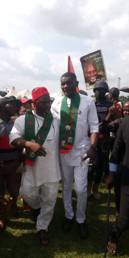 2023: Nnamdi Iro Oji receives Labour Party Flag as Senatorial Candidate 7 IMG WA