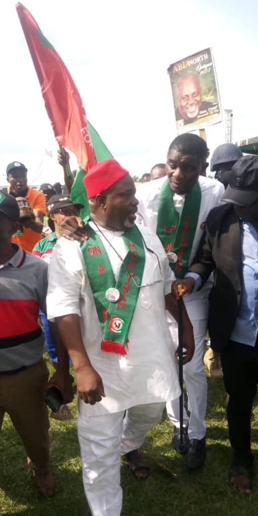 2023: Nnamdi Iro Oji receives Labour Party Flag as Senatorial Candidate 6 IMG WA
